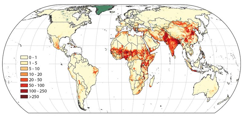 Goat worldwide distribution FAO 2015.png